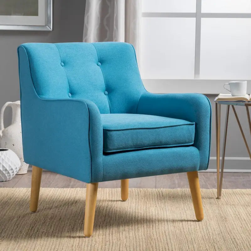 Felicity Mid-century Modern Tufted Armchair by Christopher Knight Home