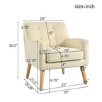 Felicity Mid-century Modern Tufted Armchair by Christopher Knight Home