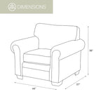 American Furniture Classics Model 8501-00-60 Alpine Lodge karosszék hozzá illő zsámollyal