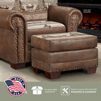 American Furniture Classics Model 8501-00-60 Alpine Lodge karosszék hozzá illő zsámollyal