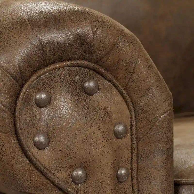 American Furniture Classics Model 8501-00-60 Alpine Lodge karosszék hozzá illő zsámollyal