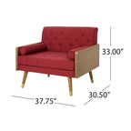 Christopher Knight Home Frankie Mid-Century Modern Club Chair