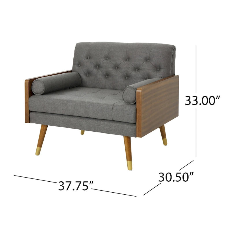 Christopher Knight Home Frankie Mid-Century Modern Club Chair