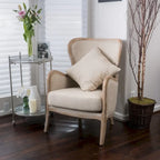 Crenshaw Fabric Wing Chair by Christopher Knight Home