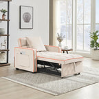 Three-in-One Folding Sofa Chair Bed with Adjustable Back - 33.85 x 35.43 x 31.10