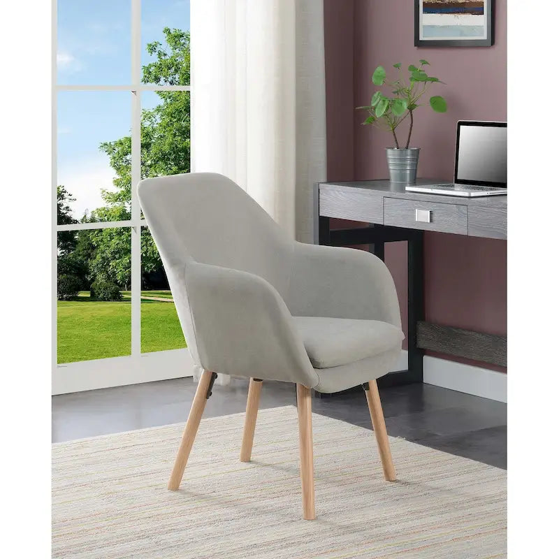Sillón auxiliar tapizado con respaldo alado Take a Seat Charlotte de Convenience Concepts