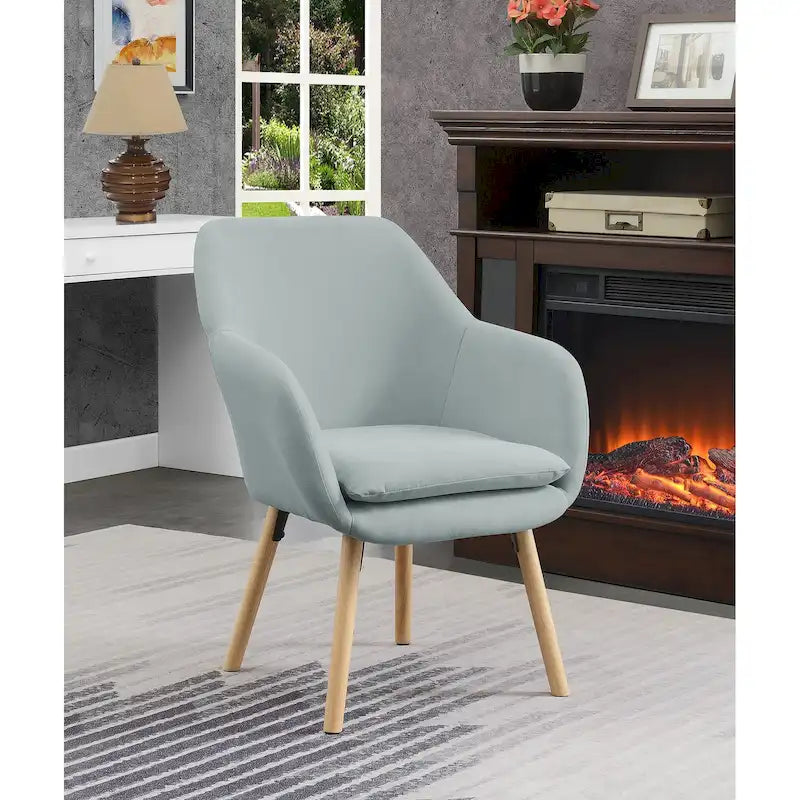Sillón auxiliar tapizado con respaldo alado Take a Seat Charlotte de Convenience Concepts