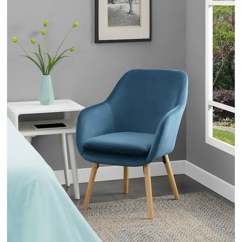 Sillón auxiliar tapizado con respaldo alado Take a Seat Charlotte de Convenience Concepts