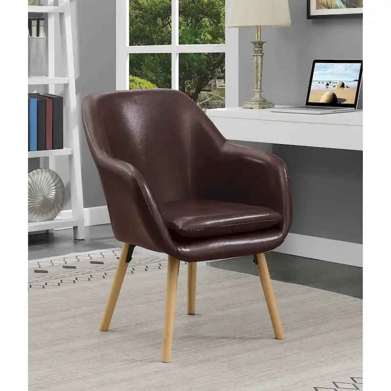 Sillón auxiliar tapizado con respaldo alado Take a Seat Charlotte de Convenience Concepts