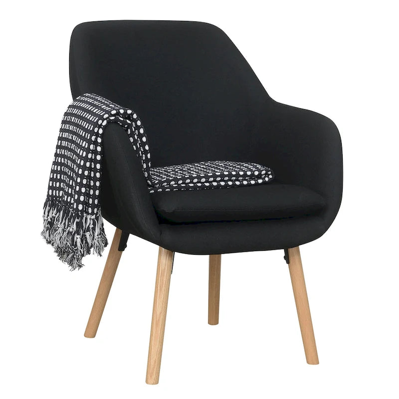 Convenience Concepts Take a Seat Charlotte Wingback Upholstered Accent Armchair