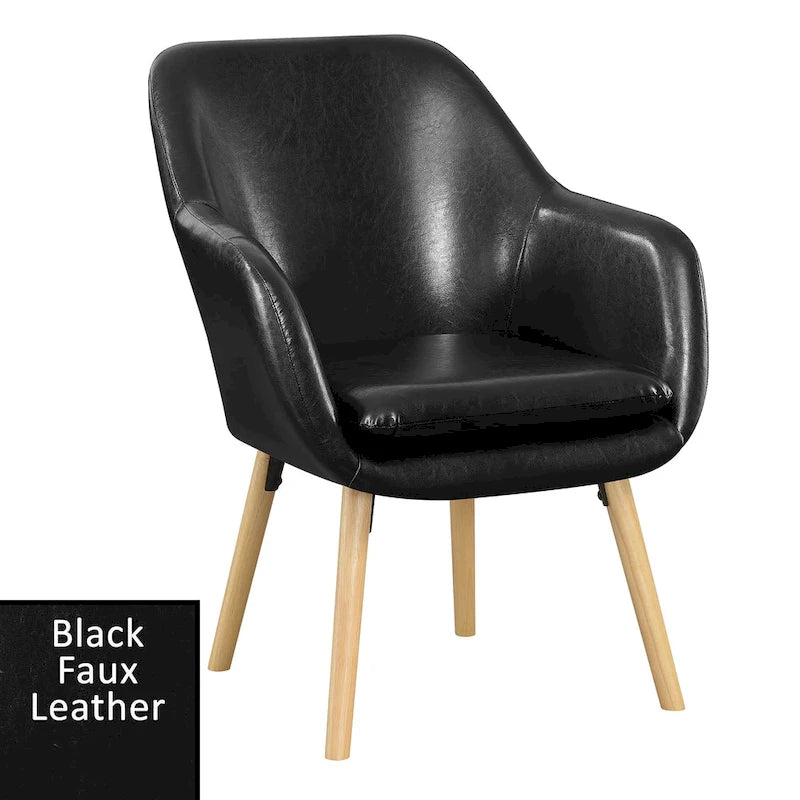 Convenience Concepts Take a Seat Charlotte Wingback Upholstered Accent Armchair