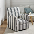Traditionele draaifauteuil Pancy met Jacobean-streeppatroon van HOLALA HOME