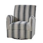 Traditionele draaifauteuil Pancy met Jacobean-streeppatroon van HOLALA HOME