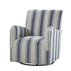 Traditionele draaifauteuil Pancy met Jacobean-streeppatroon van HOLALA HOME