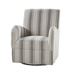 Traditionele draaifauteuil Pancy met Jacobean-streeppatroon van HOLALA HOME