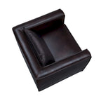 Jier moderner gepolsterter Akzentsessel aus atmungsaktivem Vinyl von Furniture of America
