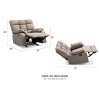 Cindy Relaxsessel mit Stoffbezug – 37L x 39W x 38H