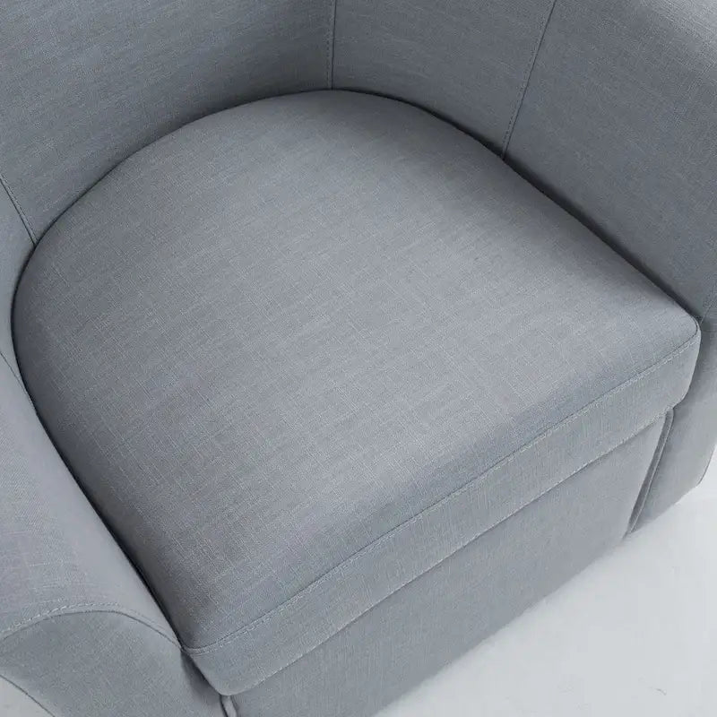Swivel Accent Chair with Metal Base - 30.7W x 29.9H x 27.5D