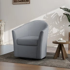 Swivel Accent Chair with Metal Base - 30.7W x 29.9H x 27.5D