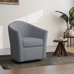 Swivel Accent Chair with Metal Base - 30.7W x 29.9H x 27.5D