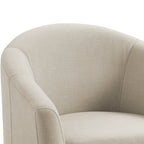 Swivel Accent Chair with Metal Base - 30.7W x 29.9H x 27.5D