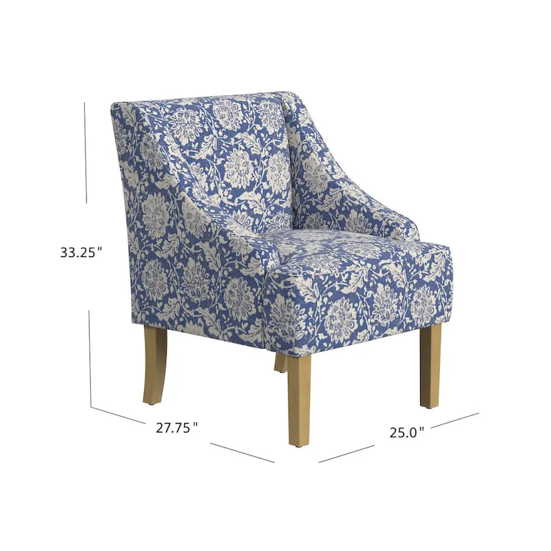 Porch & Den Holman Upholstered Swoop Arm Chair