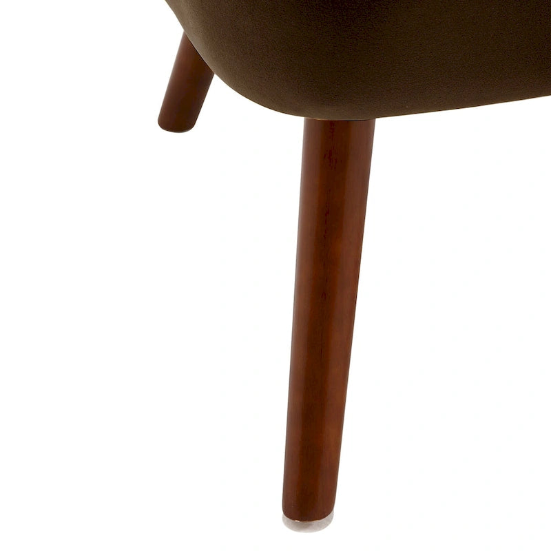 Geknöpfter Samt-Akzentsessel mit Bezug, Beistellsessel fürs Wohnzimmer – 27.6 W x 28 D x 31.3 H