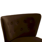 Geknöpfter Samt-Akzentsessel mit Bezug, Beistellsessel fürs Wohnzimmer – 27.6 W x 28 D x 31.3 H