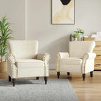 Olohuoneen nojatuoli, naulakoristeet – 29.9W x 29.9H x 32.9D