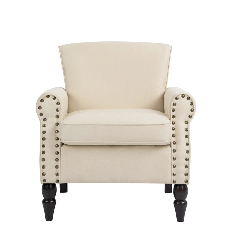 Olohuoneen nojatuoli, naulakoristeet – 29.9W x 29.9H x 32.9D