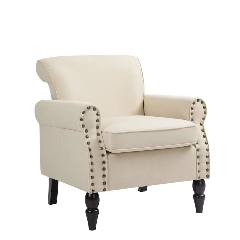 Olohuoneen nojatuoli, naulakoristeet – 29.9W x 29.9H x 32.9D