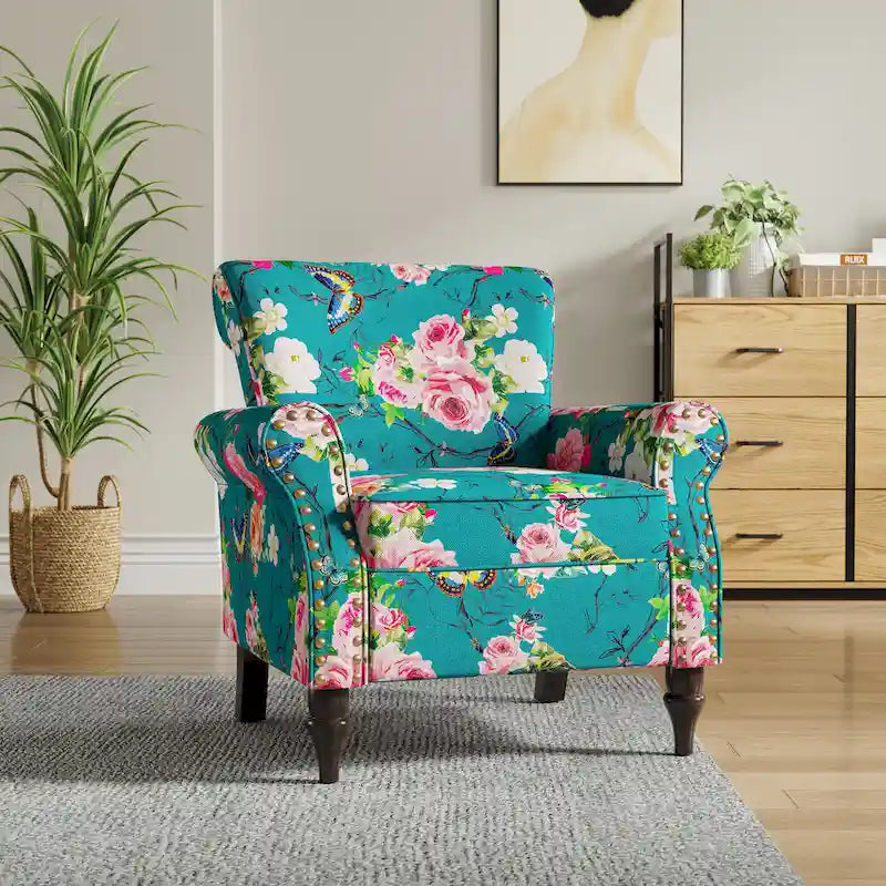 Olohuoneen nojatuoli, naulakoristeet – 29.9W x 29.9H x 32.9D