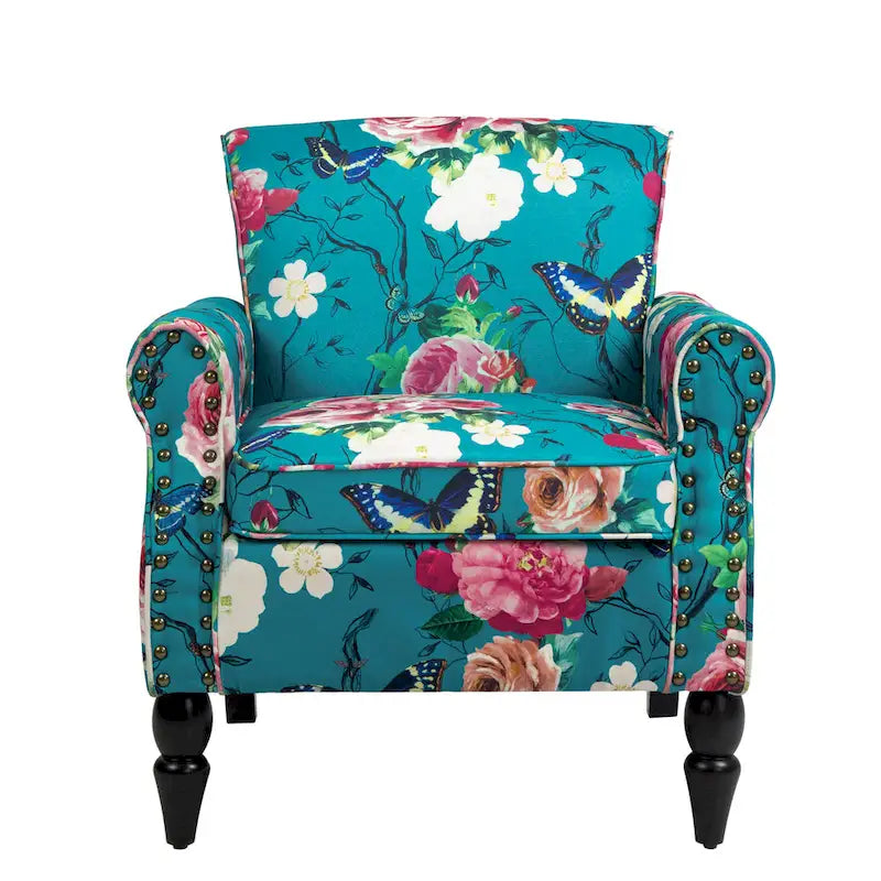 Olohuoneen nojatuoli, naulakoristeet – 29.9W x 29.9H x 32.9D