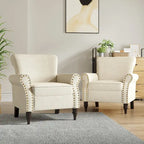 Olohuoneen nojatuoli, naulakoristeet – 29.9W x 29.9H x 32.9D