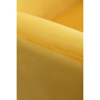 Sillón decorativo de terciopelo con respaldo de alas y capitoné de botones Sovarol de Roundhill Furniture