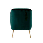 Porthos Home Adora Velvet Upholstered Accent Chair with Gold Chrome Legs