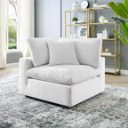 Commix Down Filled Overstuffed Performance Velvet Corner Chair