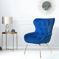 Waters századközepi modern kék fémiro­daszék a Furniture of America kínálatából