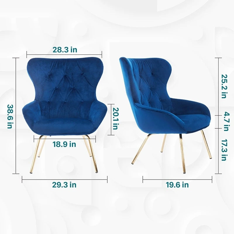 Waters századközepi modern kék fémiro­daszék a Furniture of America kínálatából