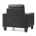 Accentstoel met afneembare kussens - 35L x 32W x 36H