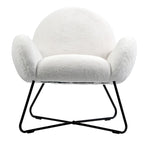 Brooklyn White Sherpa Cozy Accent Chair