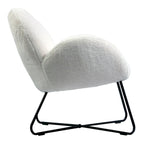 Brooklyn White Sherpa Cozy Accent Chair