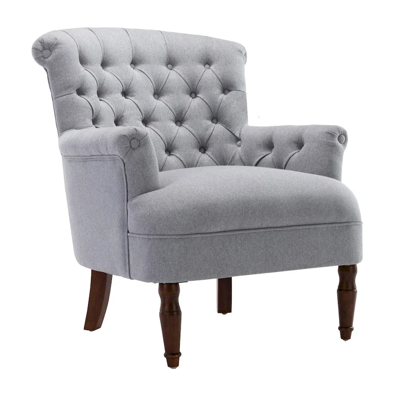Corvus Sidmouth Tufted Fabric Oversized Club Chair