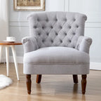 Corvus Sidmouth Tufted Fabric Oversized Club Chair