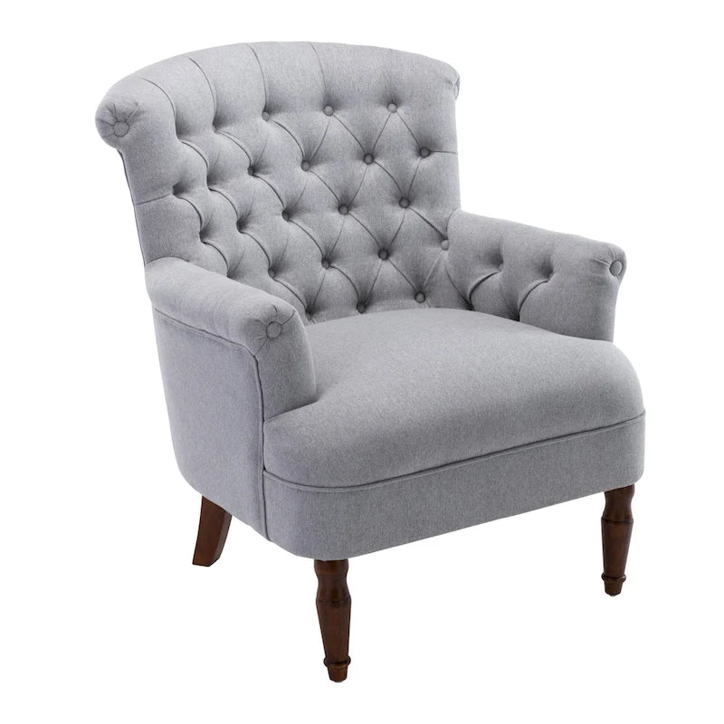 Corvus Sidmouth Tufted Fabric Oversized Club Chair