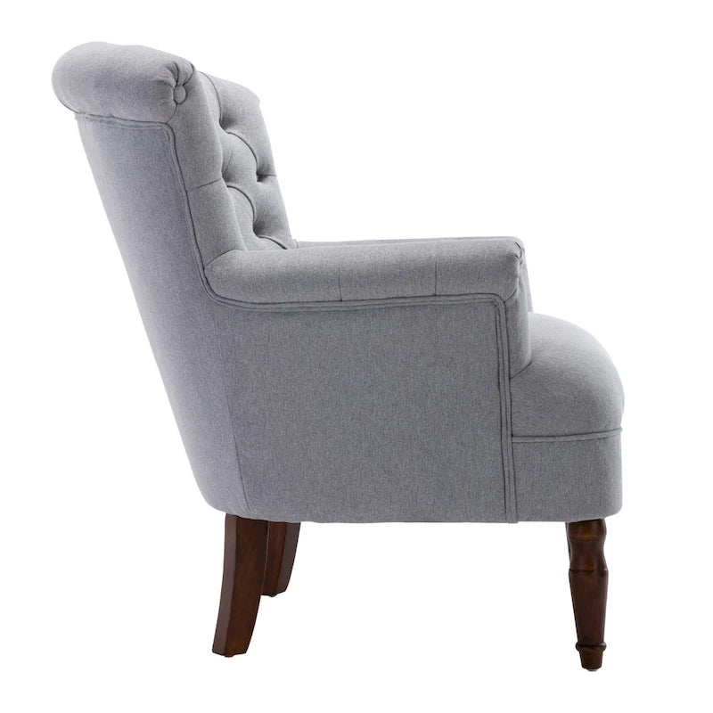 Corvus Sidmouth Tufted Fabric Oversized Club Chair