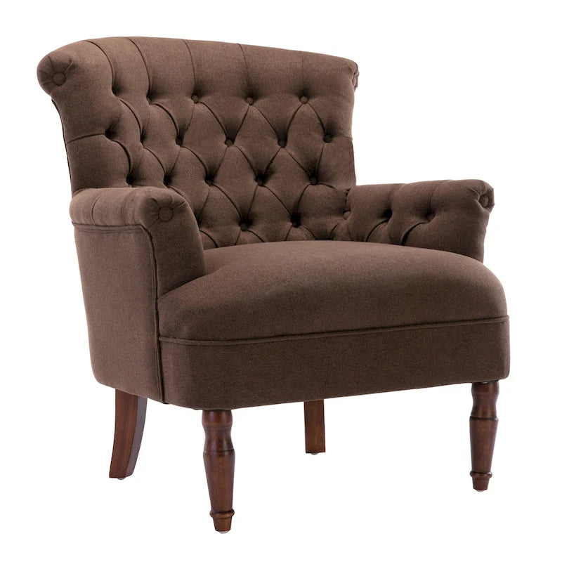 Corvus Sidmouth Tufted Fabric Oversized Club Chair