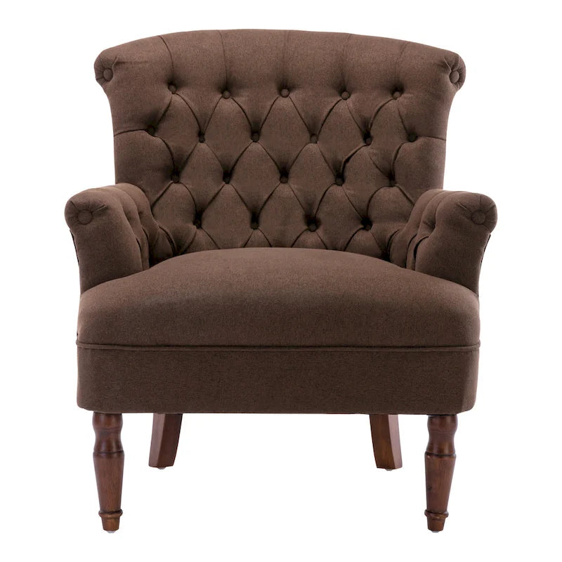 Corvus Sidmouth Tufted Fabric Oversized Club Chair