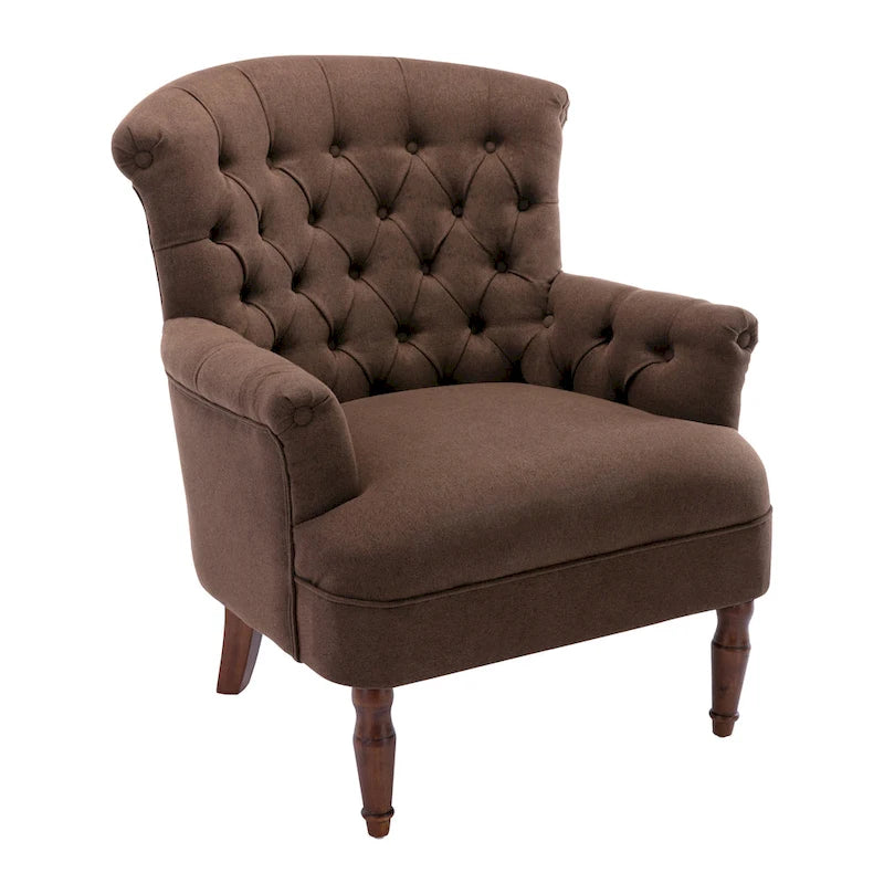 Corvus Sidmouth Tufted Fabric Oversized Club Chair