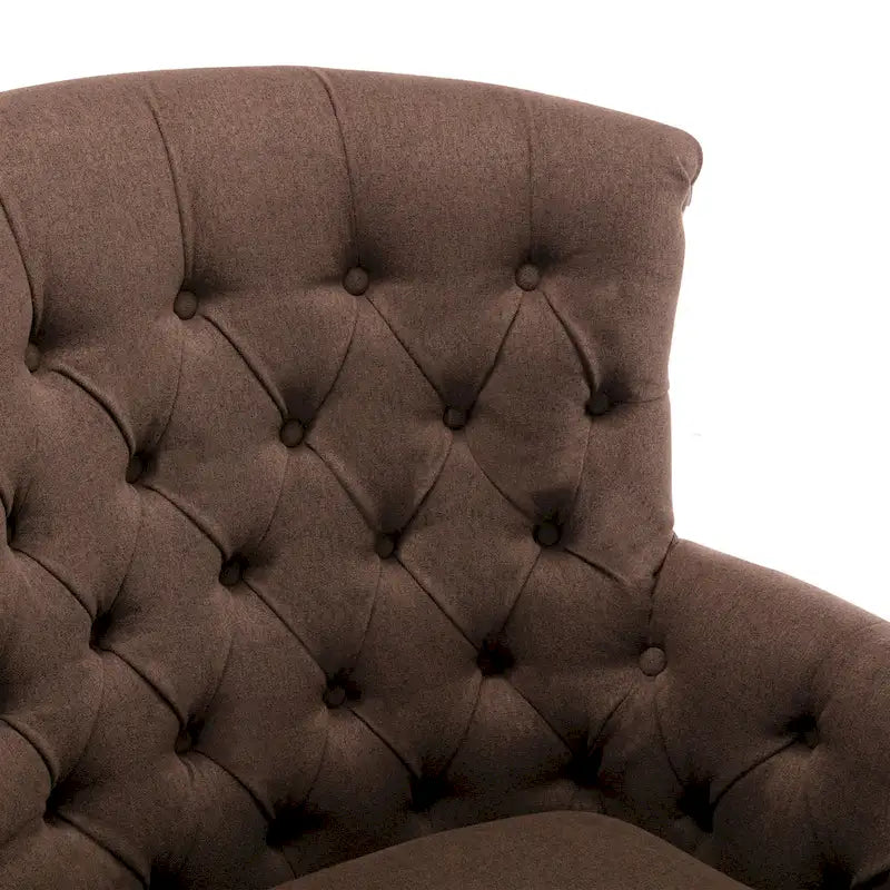 Corvus Sidmouth Tufted Fabric Oversized Club Chair